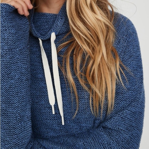 AERIE Snowday Mock Neck Sweatshirt - Picture 3 of 6